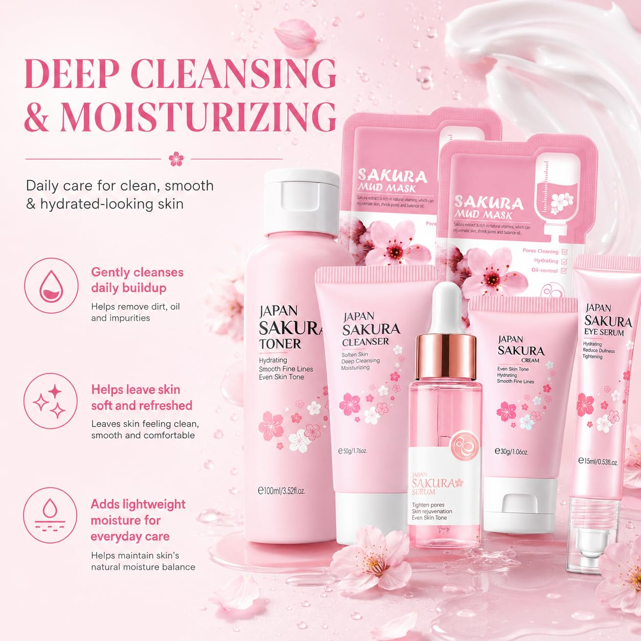 Amazon.com : Sakura Skin Care Set, Skincare for Girls 10-12